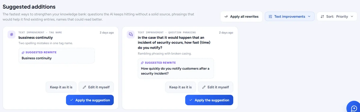 Text improvements: a misspelt tag and a rambling question with suggested rewrites